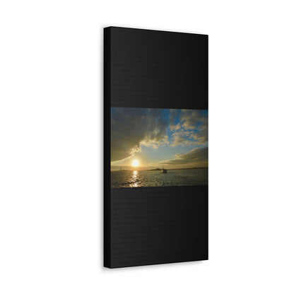 Sunset Black Canvas Gallery Wraps