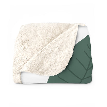 Matiby Simple Things White Sherpa Fleece Blanket