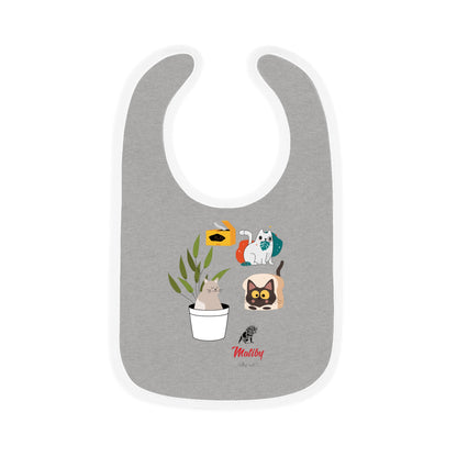 Baby Contrast Trim Jersey Bib