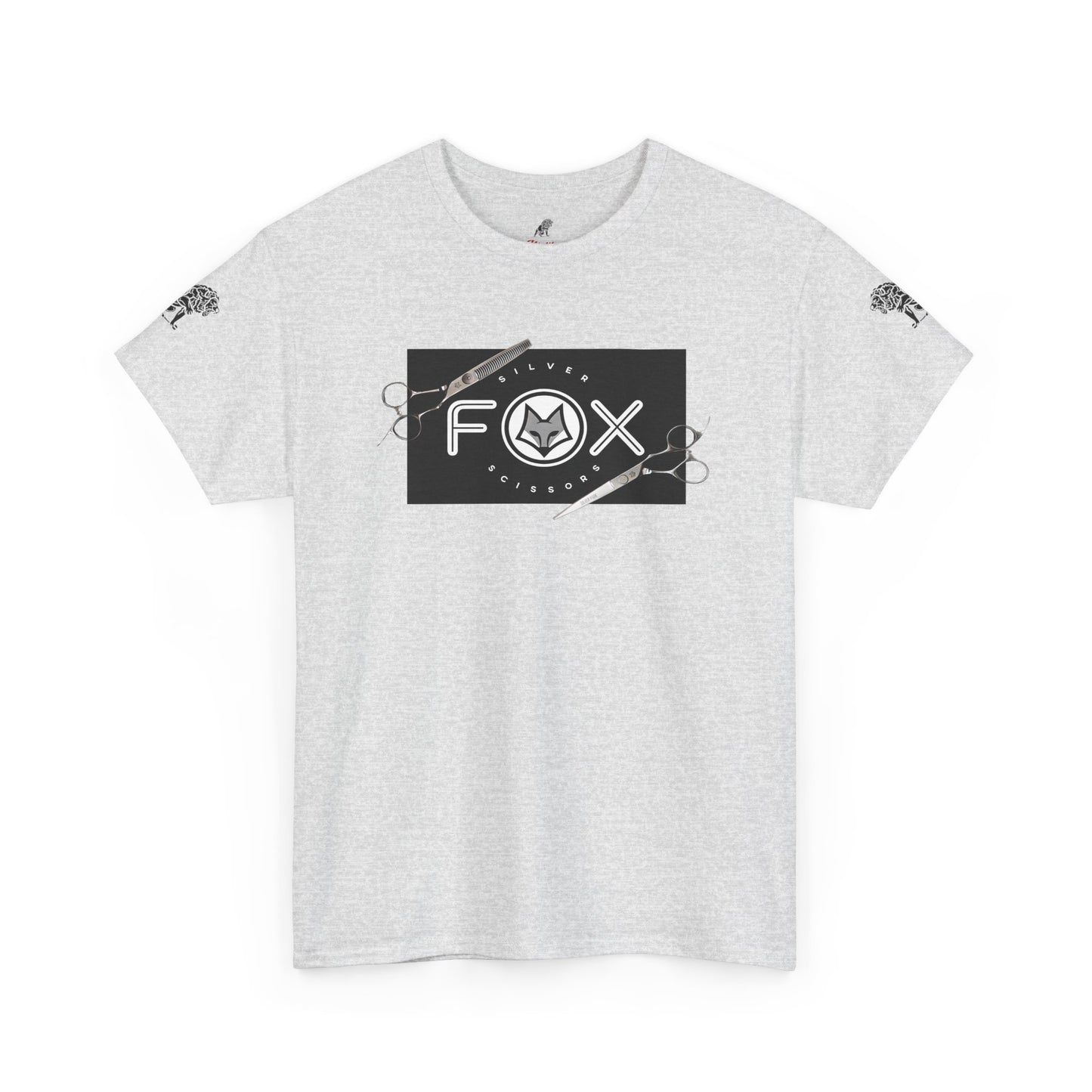 Silver Fox Scissors Unisex Heavy Cotton Tee