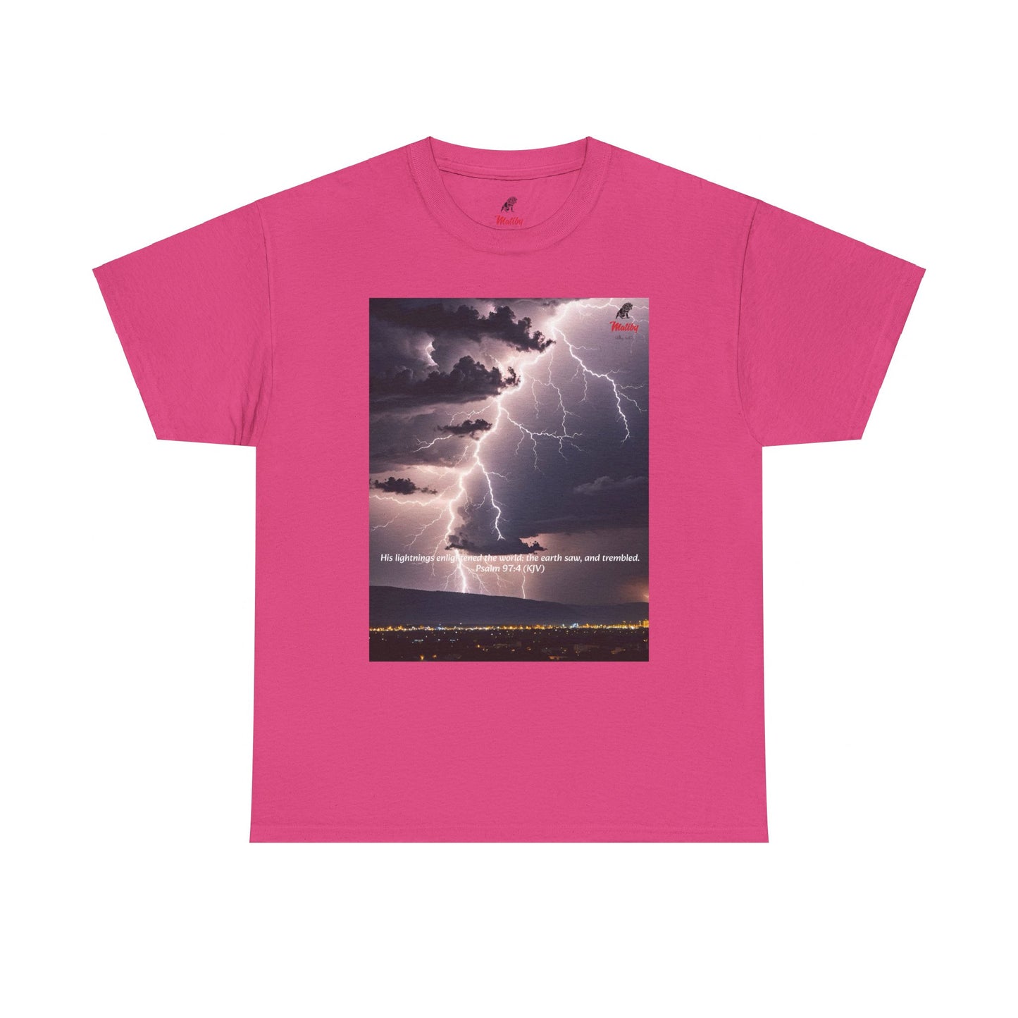 Lightning Style Earth Trembled Unisex Heavy Cotton Tee