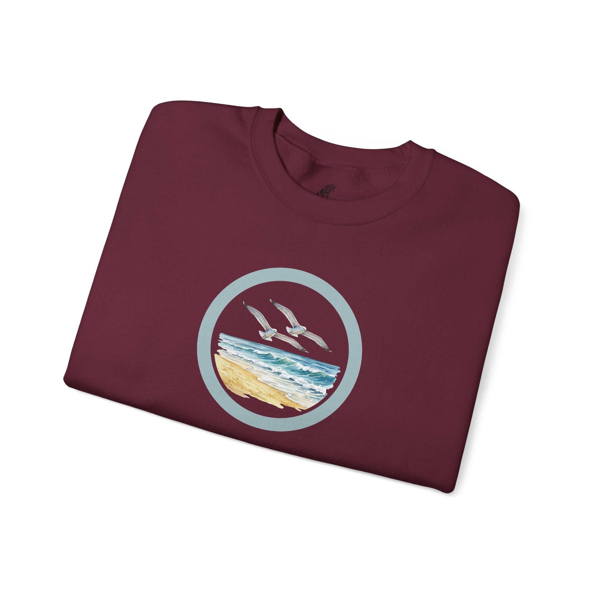 Coastal Circle Crewneck Sweatshirt — Seagull Beach Sweater