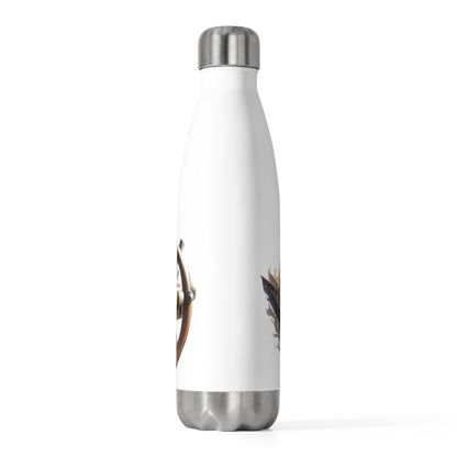 Nautical Helm 20oz Insulated Bottle, White