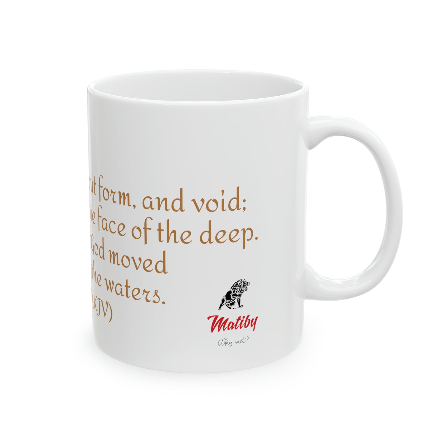 Bible Speaks Gen 1:2 Ceramic Mug, 11oz