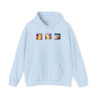 E Special Beach Sunsets Unisex Heavy Blend™ Hooded Sweatshirt