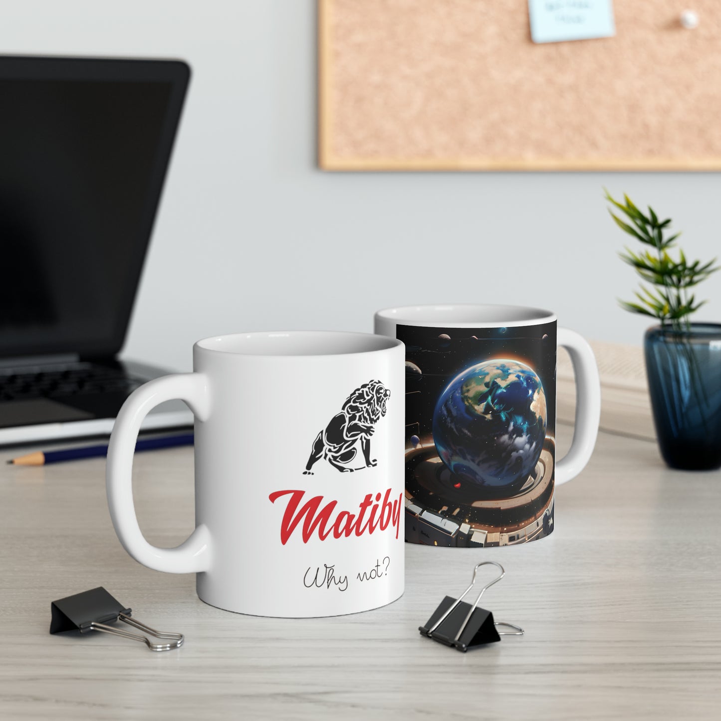 Matiby Worlds Ceramic Mug, 11oz