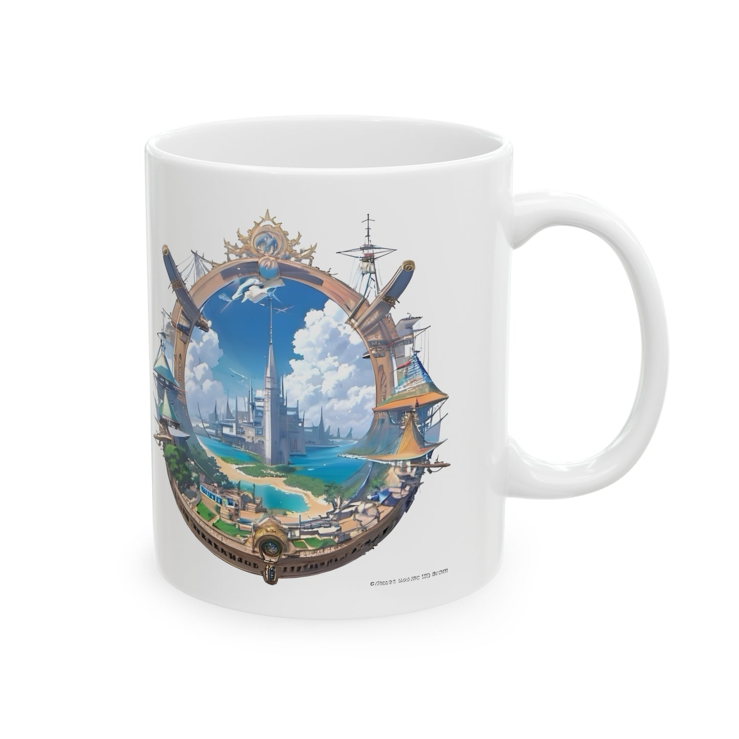 Matiby Nautical Ceramic Mug, 11oz