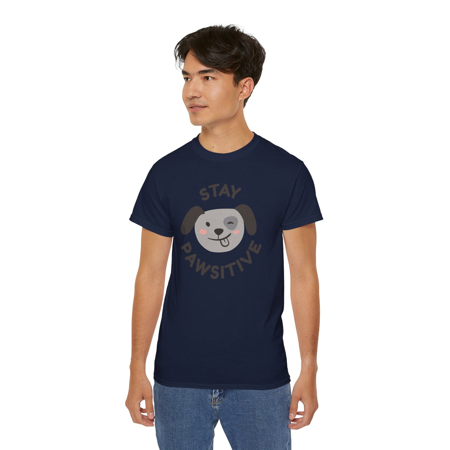 Stay Pawsitive Unisex Ultra Cotton Tee