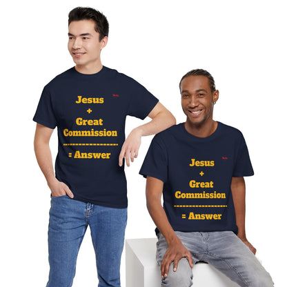 Jesus+Great Commission Unisex Heavy Cotton Tee