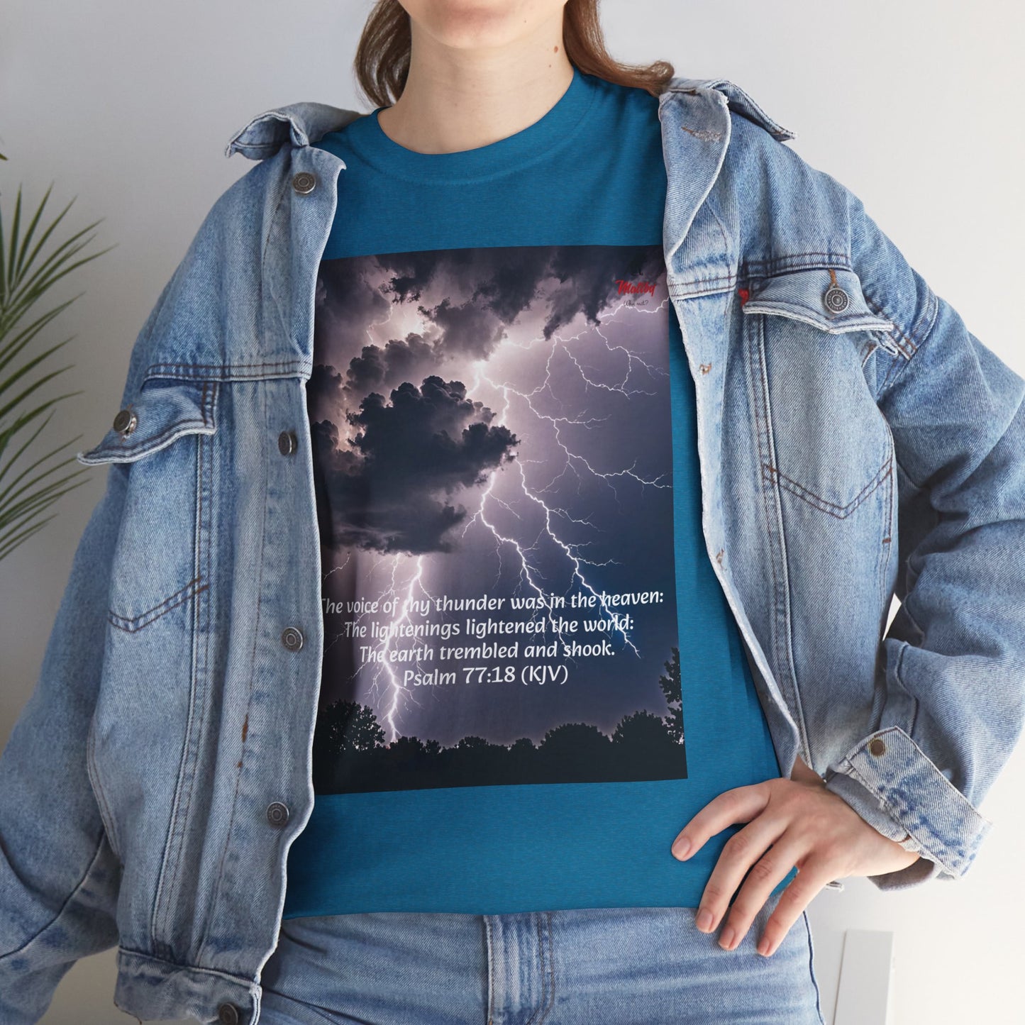 Lightning Style Thunder Unisex Heavy Cotton Tee