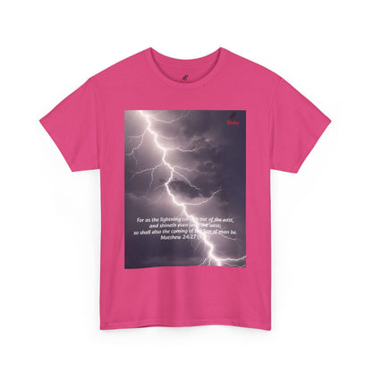 Lightning Style East West Unisex Heavy Cotton Tee