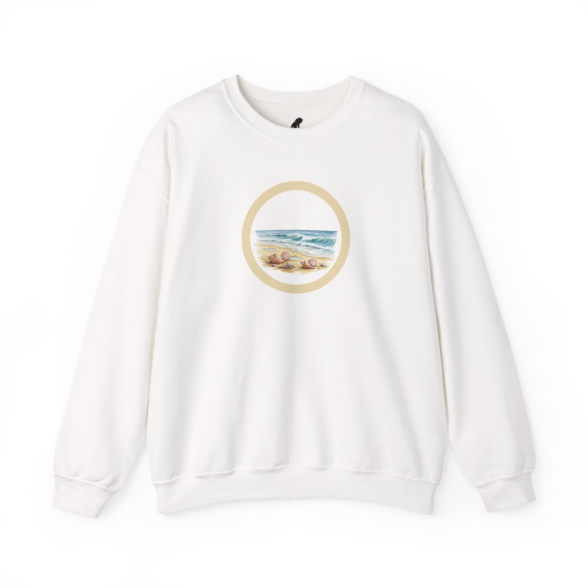 Beach Circle Crewneck Sweatshirt — Coastal Sunset Sweater