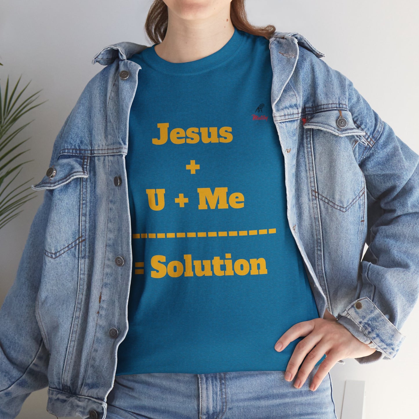 Jesus+U+Me Unisex Heavy Cotton Tee