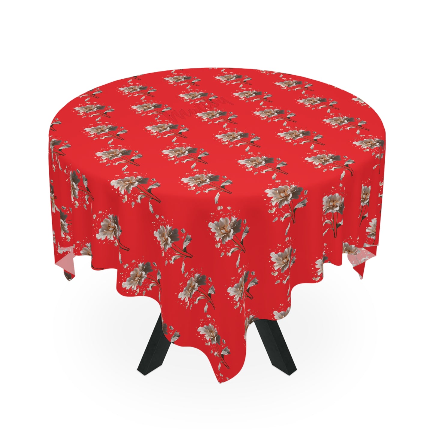 Matiby Red FlowerTablecloth