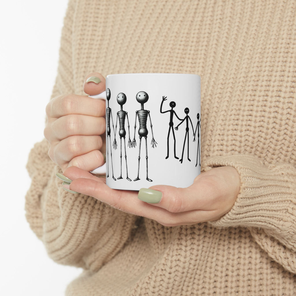 The Stick-To-It Species #14 White Ceramic Mug – Anatomy of Optimism Cup 11oz/15oz