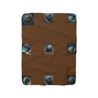 Matiby MEK Brown Sherpa Fleece Blanket