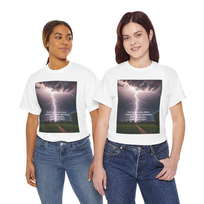 Lightning Style Satan's Fall Unisex Heavy Cotton Tee