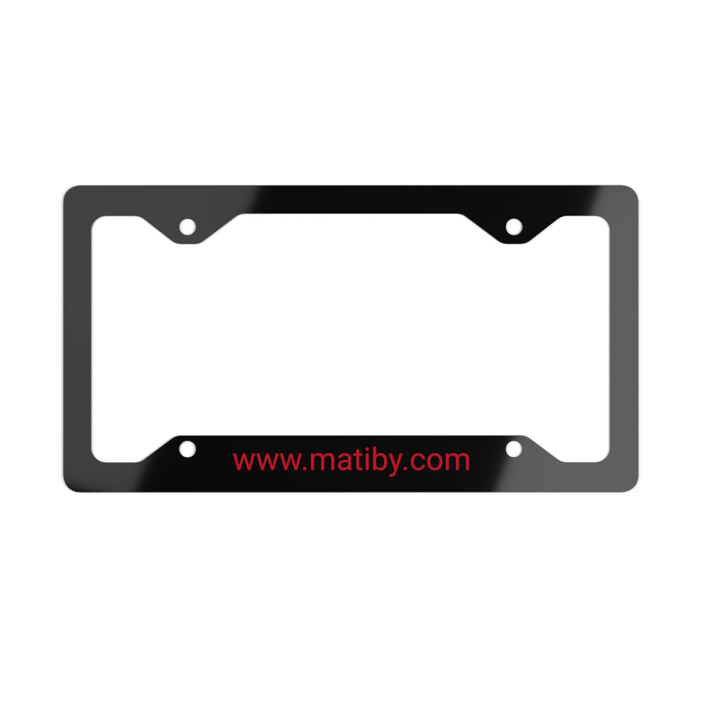 Matiby Black Metal License Plate Frame