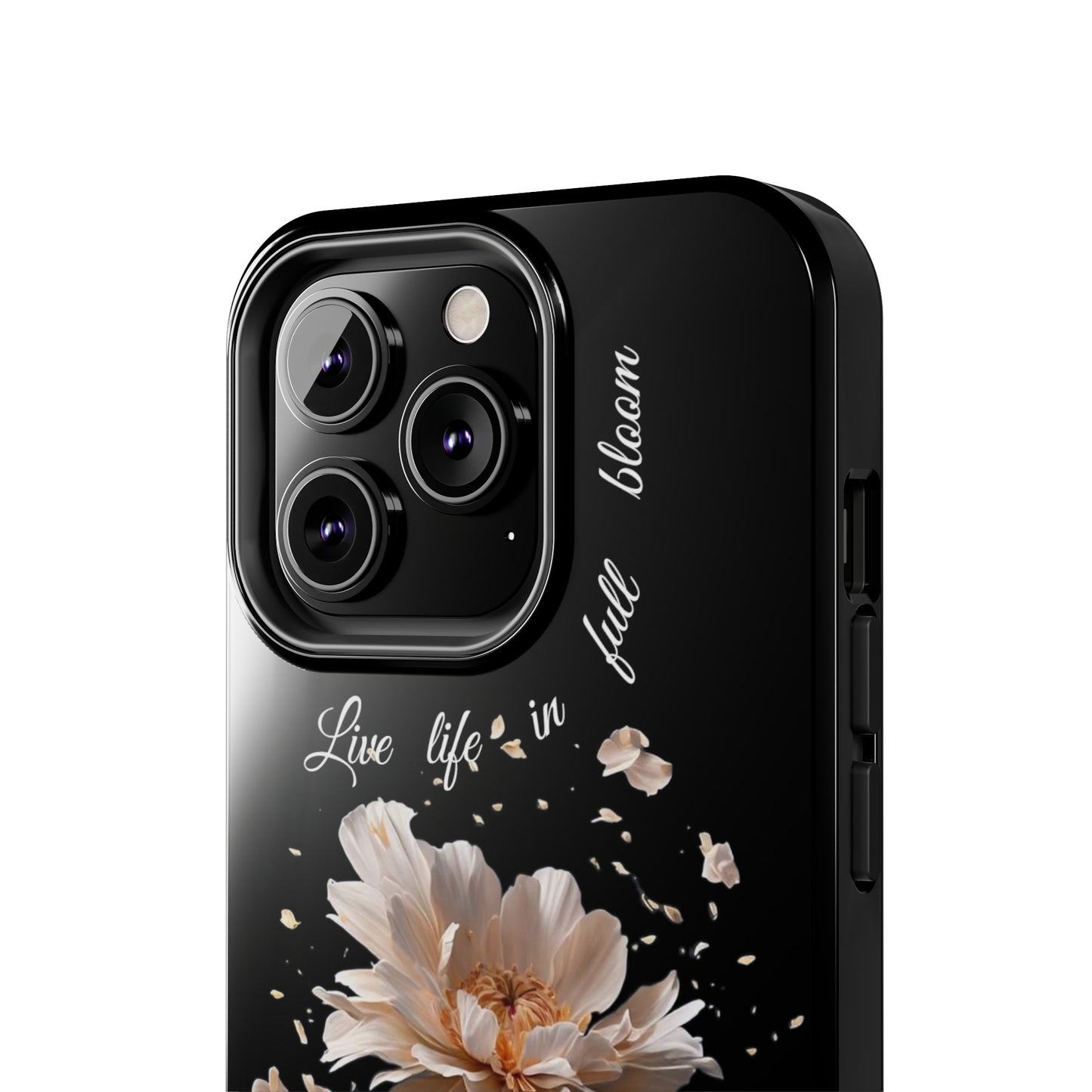 Matiby Amy's Special Flower Bloom Black Tough Phone Cases