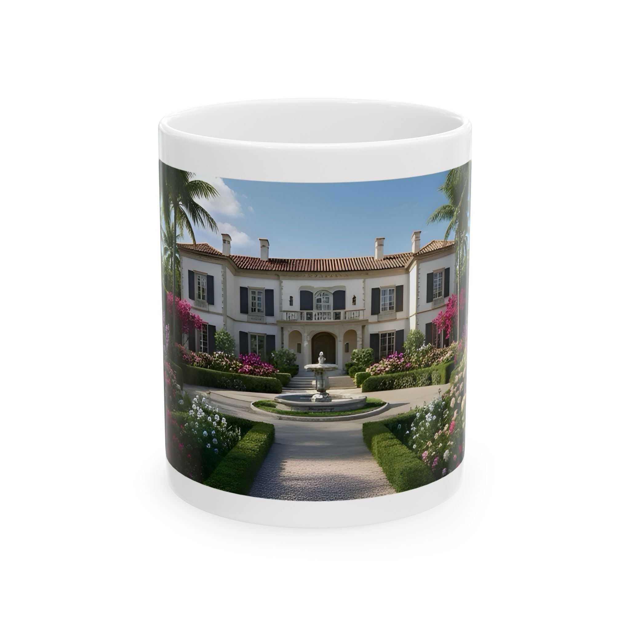 Cozy Architecture & Dreamy Landscapes #27 White Ceramic Mug – Homes Home Sweet Home Cup (11oz/15oz)