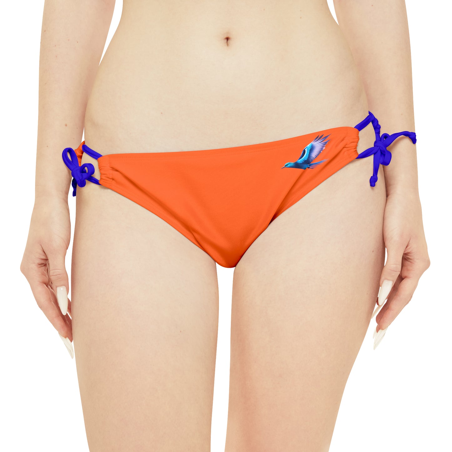 Orange Strappy Bikini Set (AOP)