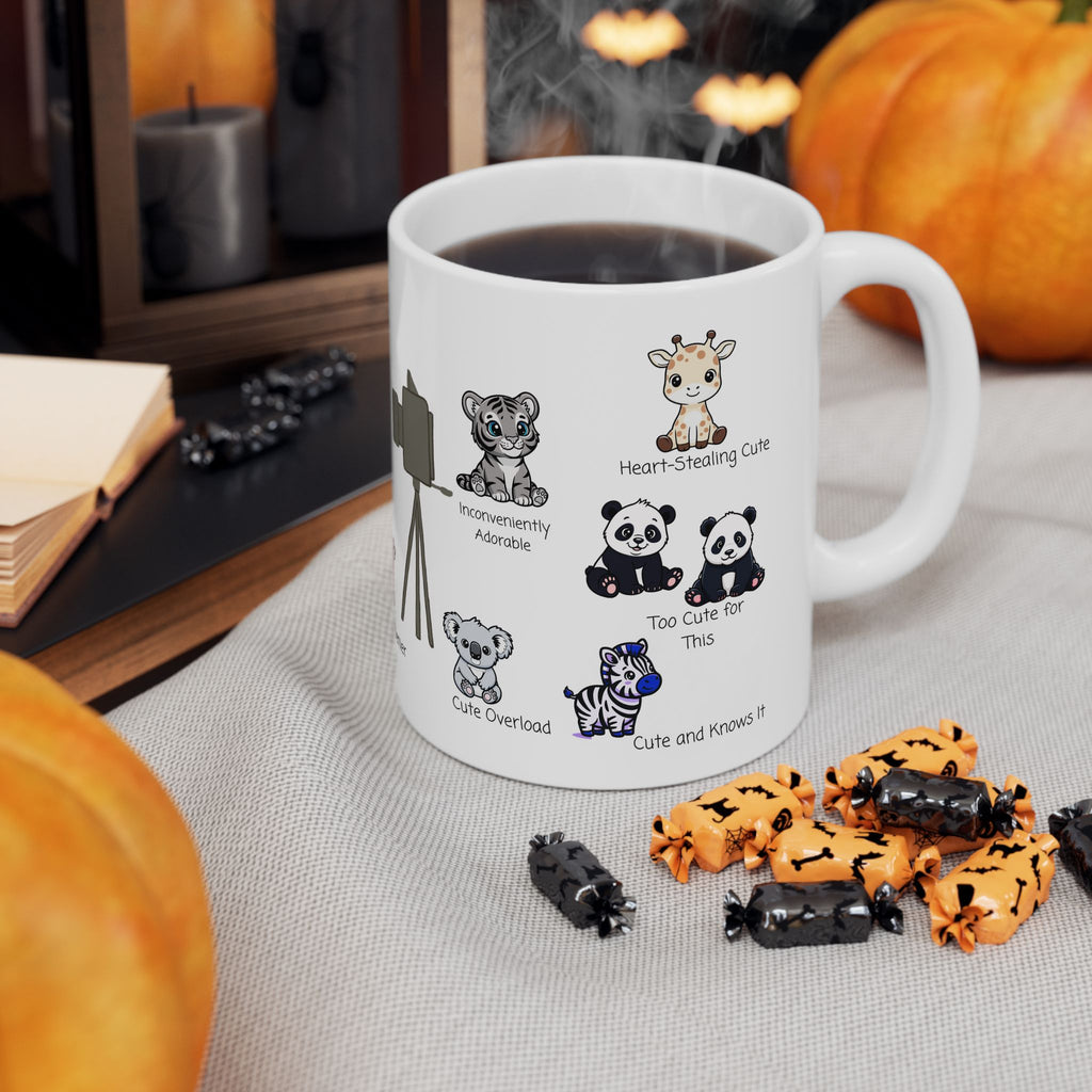 The Duchess of Denier White Ceramic Mug — Tiny, But Mighty Cute Overload Cup (11oz/15oz)