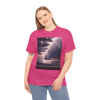 Lightning Style Earth Trembled Unisex Heavy Cotton Tee