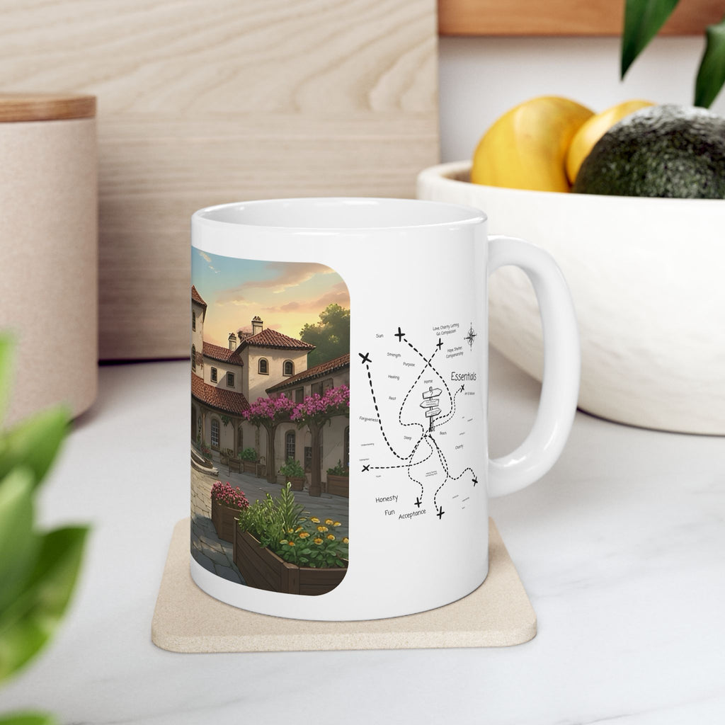 Cozy Architecture & Dreamy Landscapes #39 White Ceramic Mug – Homes Home Sweet Home Cup (11oz/15oz)