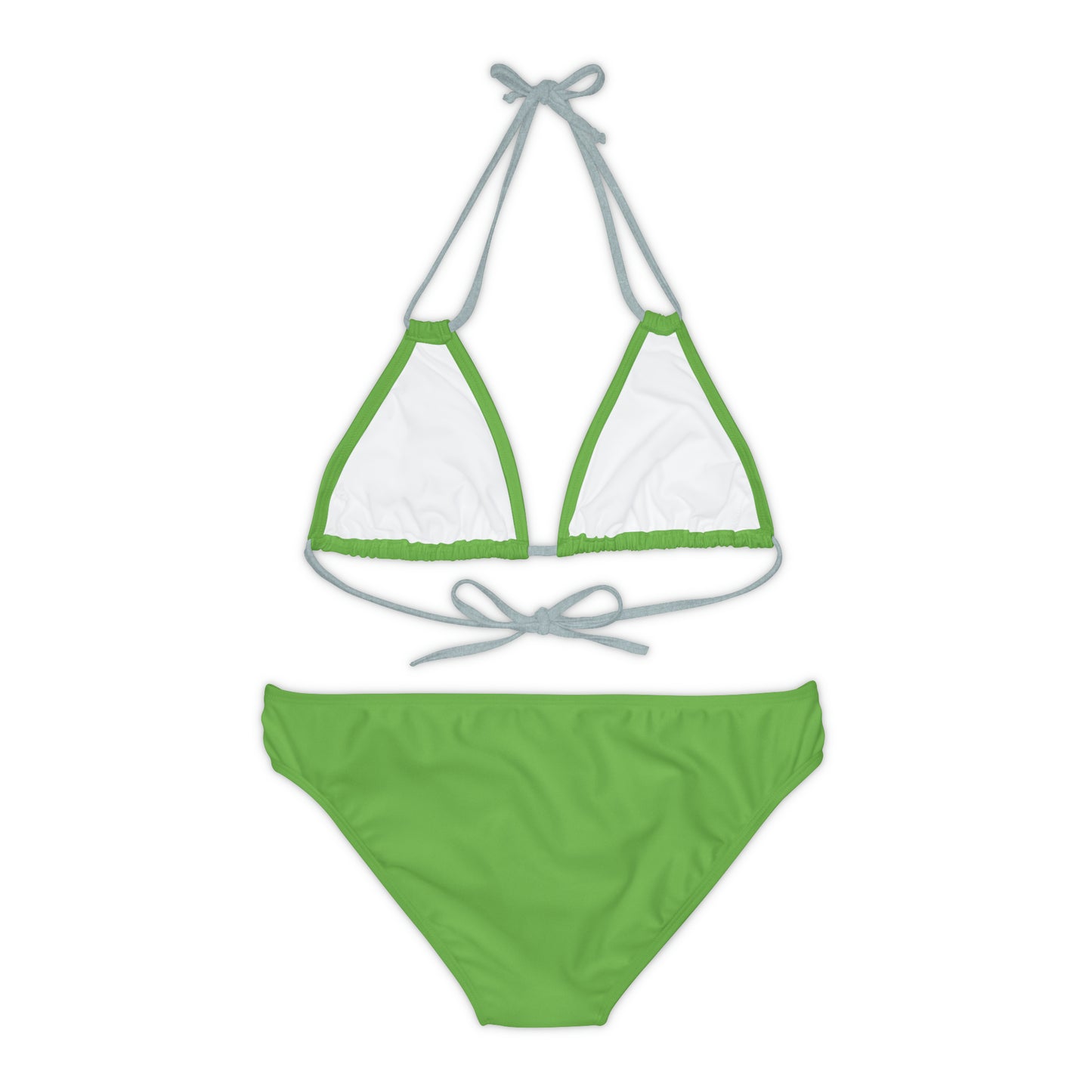 Green Strappy Bikini Set (AOP)