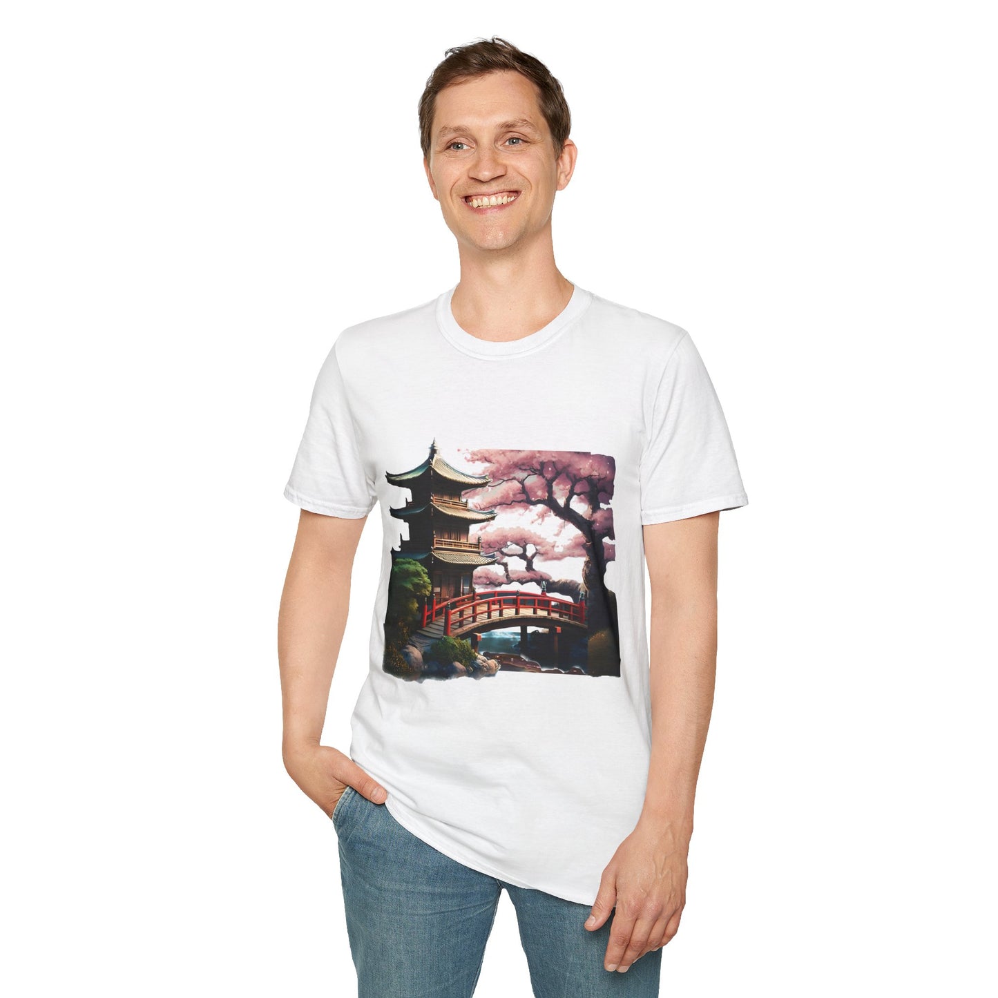 Japanese Landscape Unisex Softstyle T-Shirt