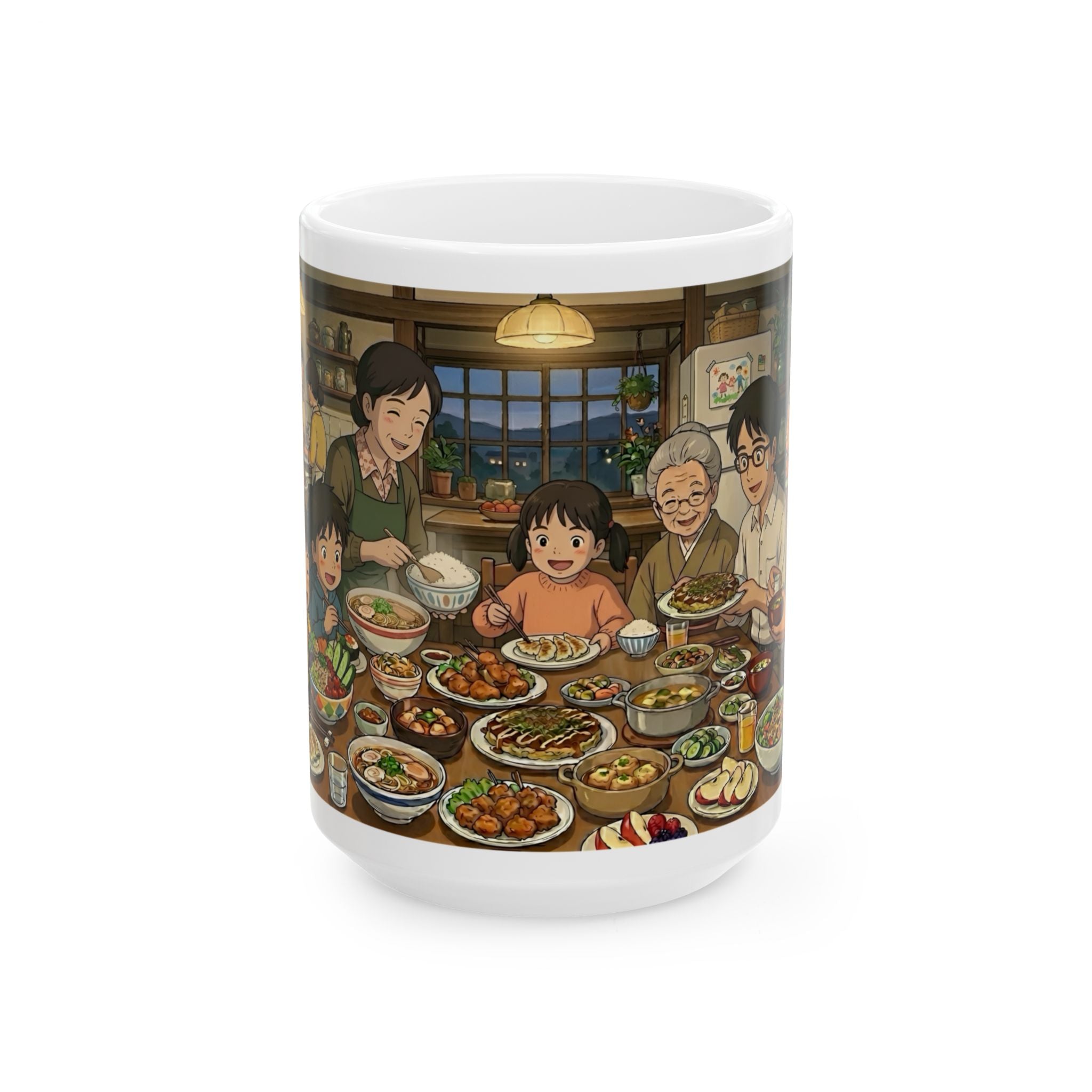 Family & Friends #5 Forever White Ceramic Mug — Cozy Feast Cup (11oz/15oz)
