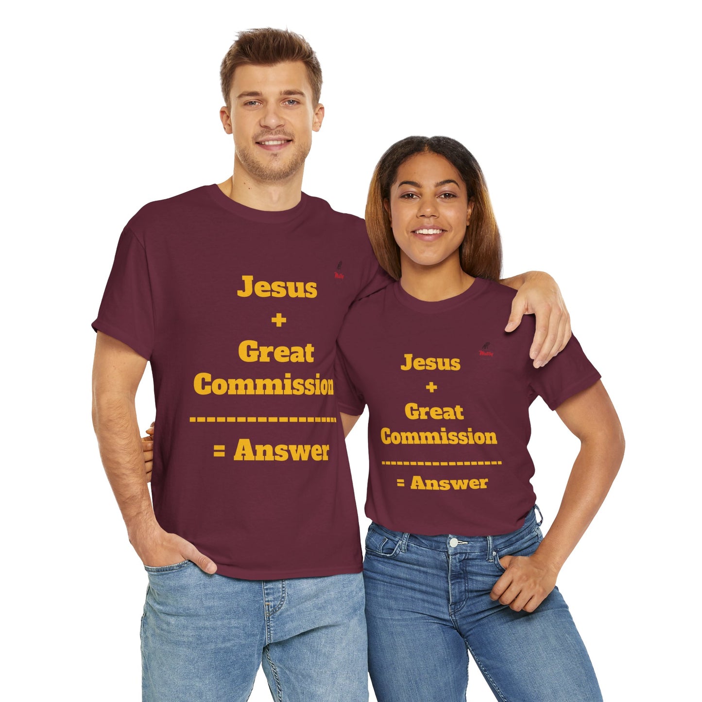 Jesus+Great Commission Unisex Heavy Cotton Tee