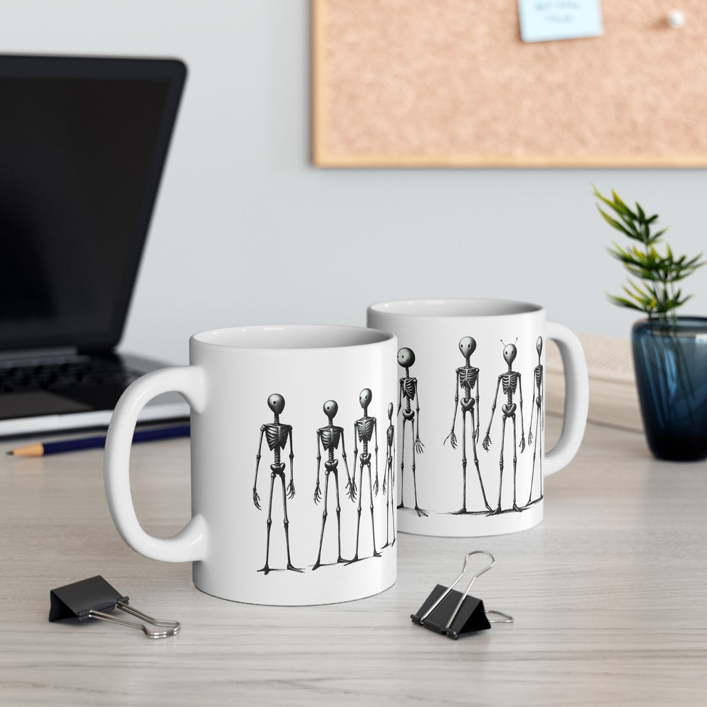 The Stick-To-It Species #19 White Ceramic Mug – Anatomy of Optimism Cup 11oz/15oz