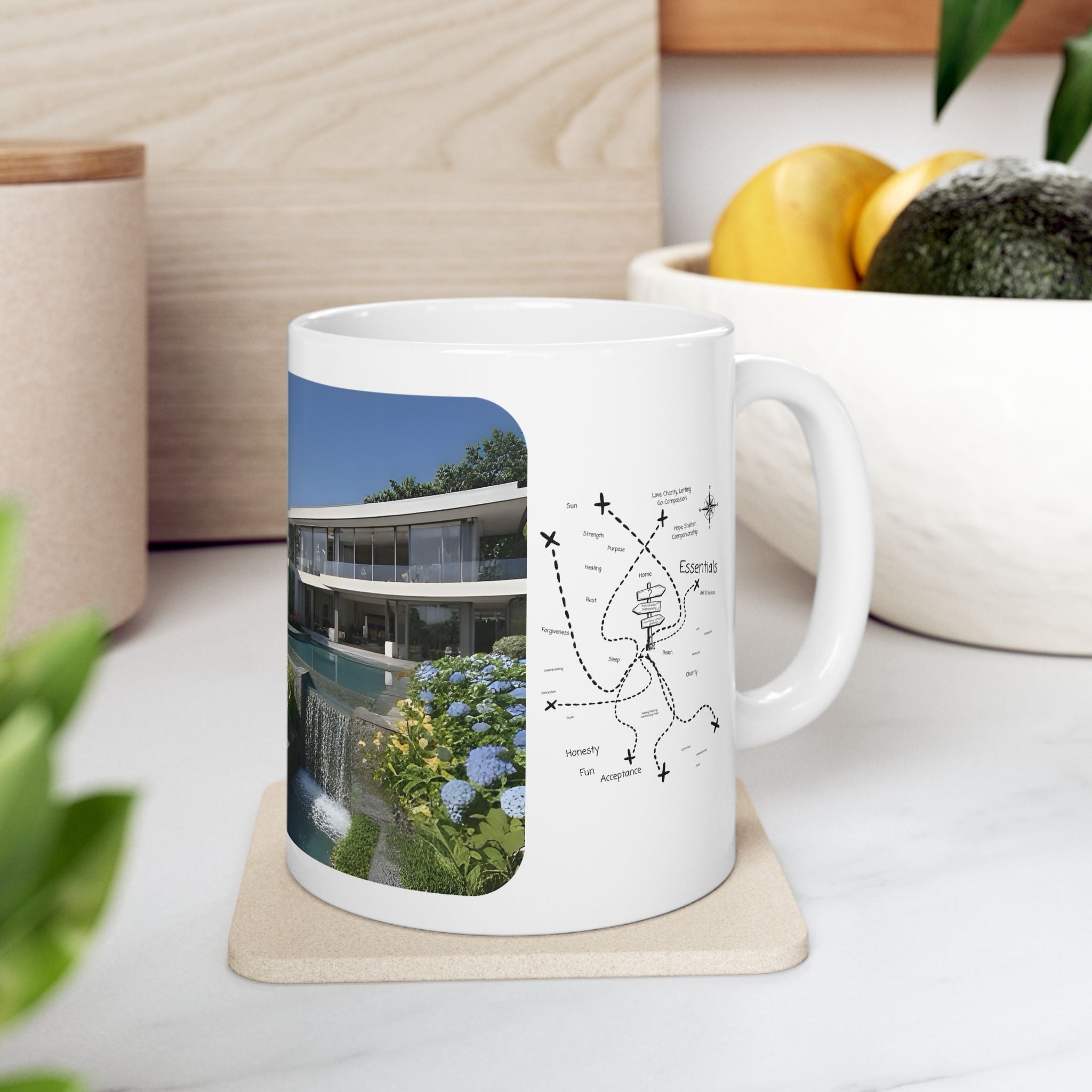 Cozy Architecture & Dreamy Landscapes #26 White Ceramic Mug – Homes Home Sweet Home Cup (11oz/15oz)