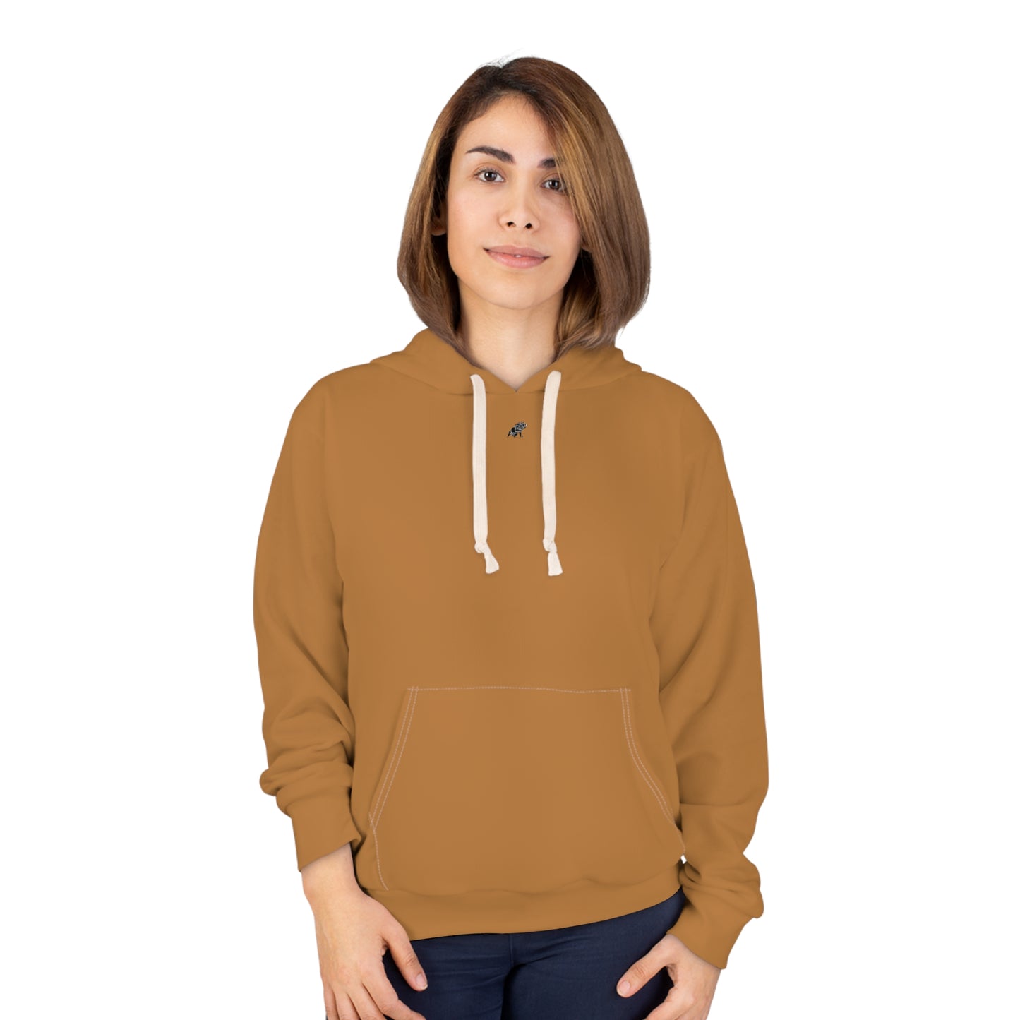 Matiby Light Brown Unisex Pullover Hoodie (AOP)