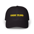 Rhode Island United States of America Gold Embroidered Classic Dad Cap | RI 13th USA Baseball Hat
