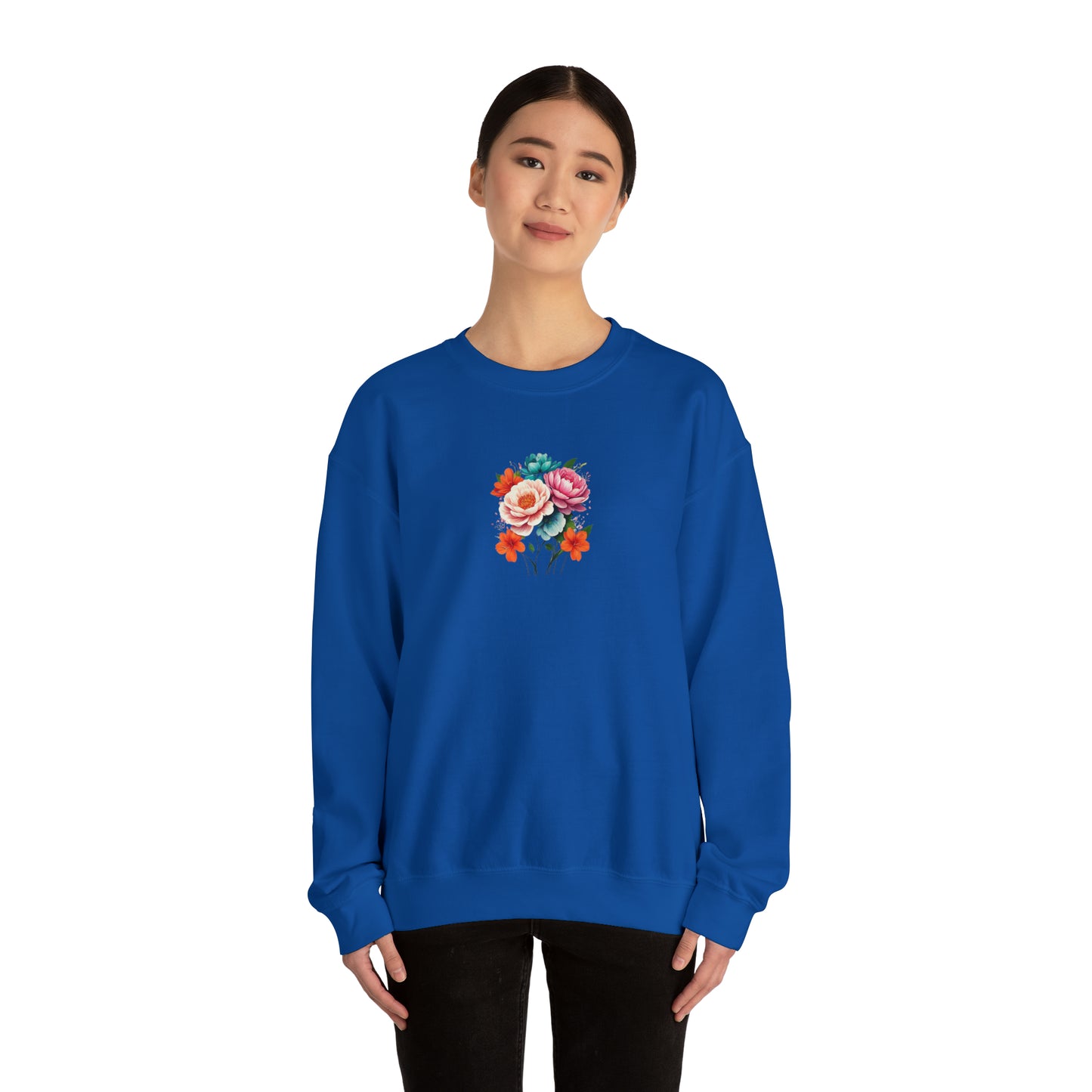 Matiby Flower Unisex Heavy Blend™ Crewneck Sweatshirt