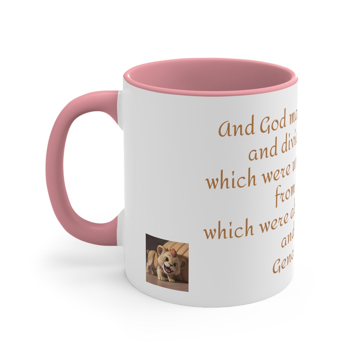 Bible Speaks Gen 1:7 Accent Mug, 11oz