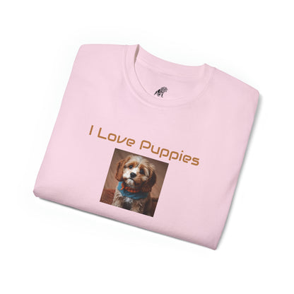 Matiby "I Love Puppies" Unisex Ultra Cotton Tee