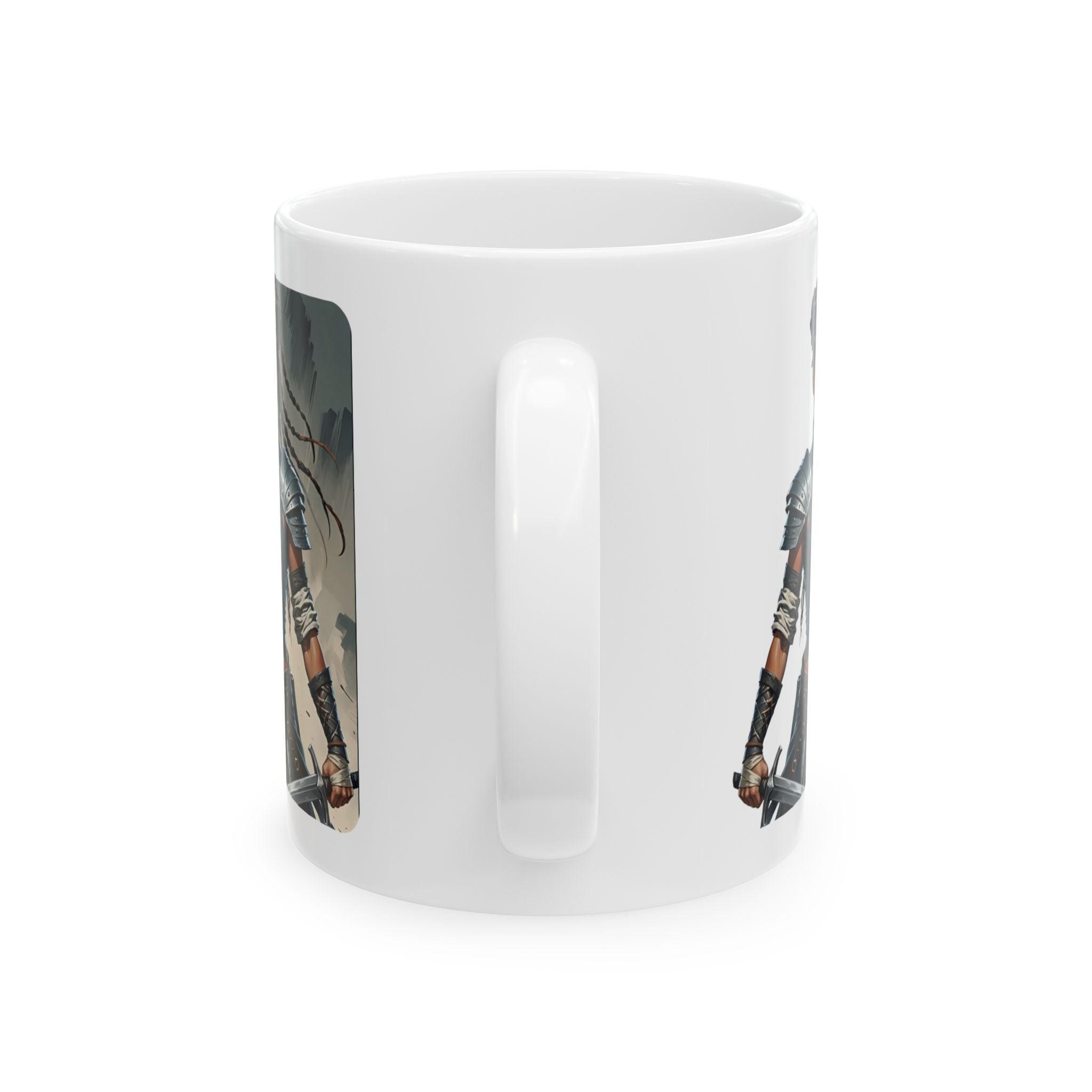 Gentle Woman of Valor #29 White Ceramic Mug - Fearfully & Wonderfully Made Tribute Cup (11oz/15oz)