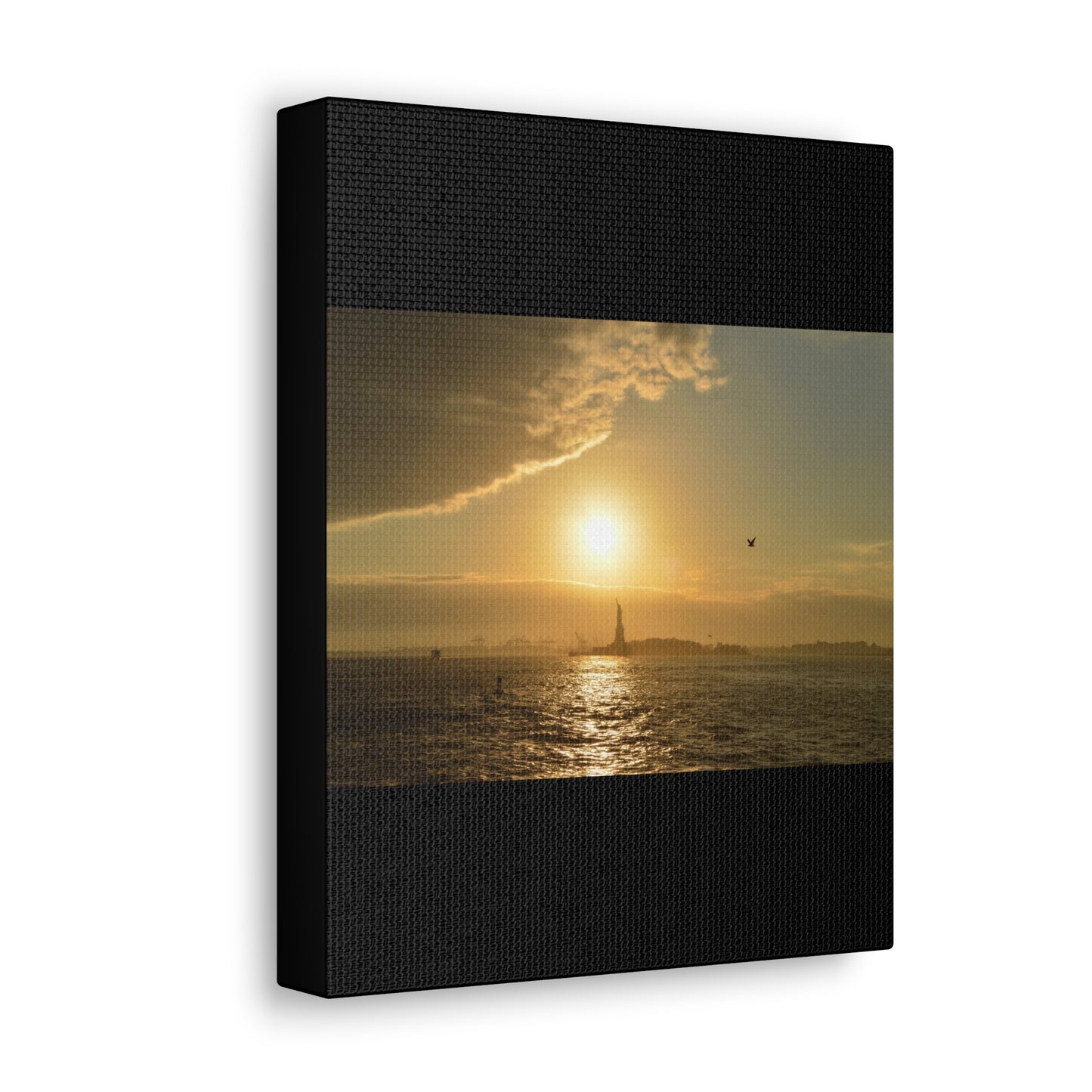 Sunset Black Canvas Gallery Wraps