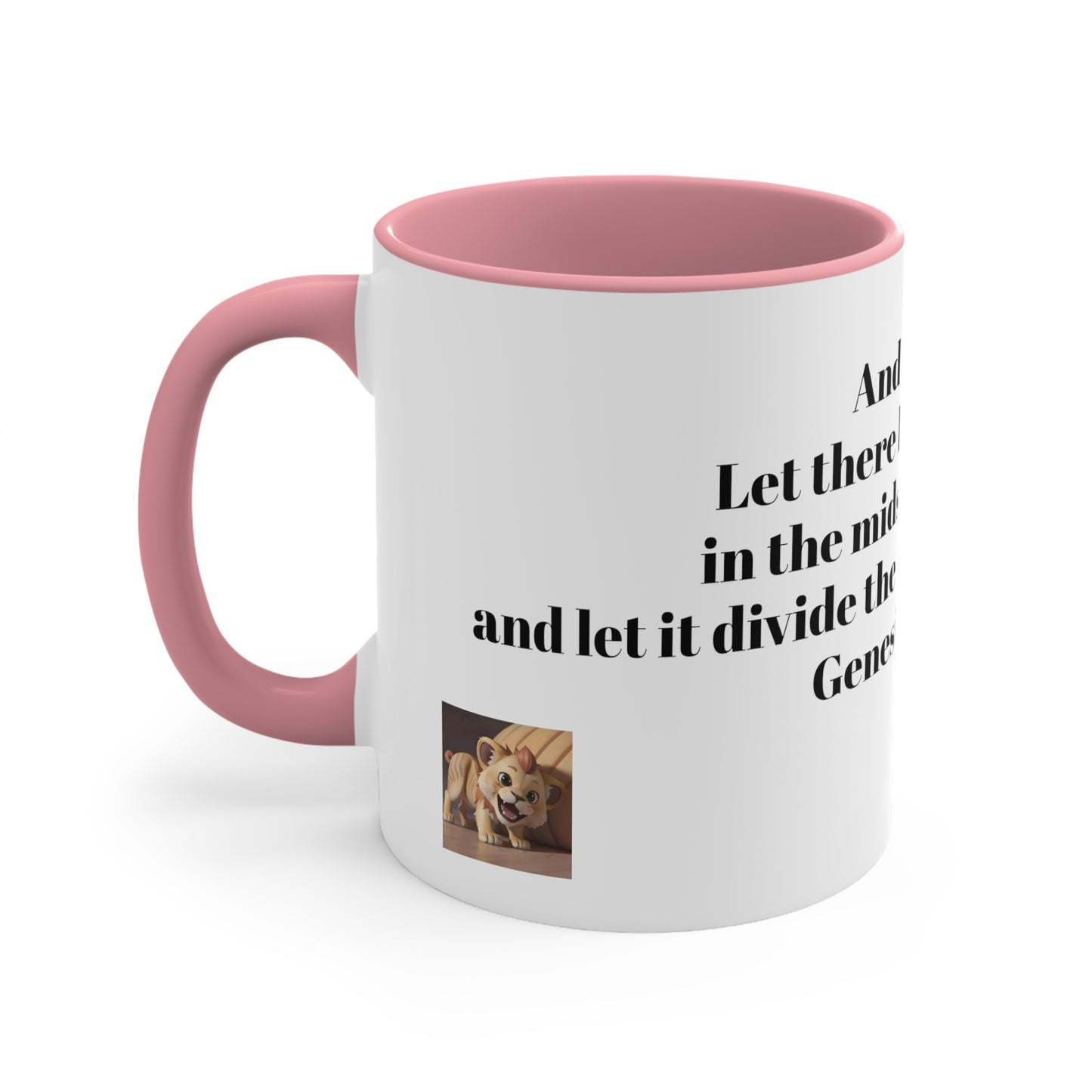 Bible Speaks Gen 1:6 Accent Mug, 11oz