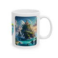 Contrast & Perspective #8 White Ceramic Mug — Time & Chance Daily Cup (11oz, 15oz)