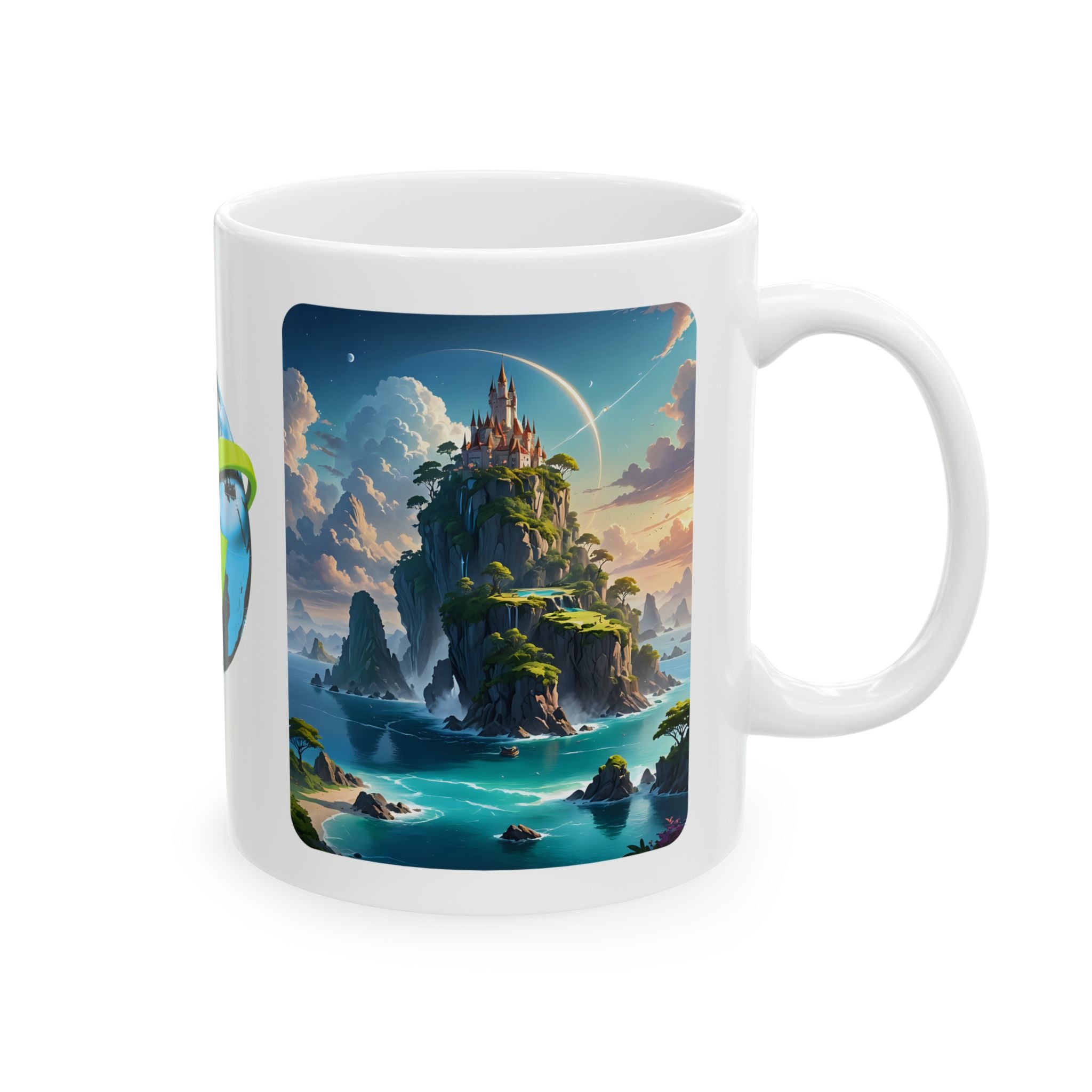Contrast & Perspective #8 White Ceramic Mug — Time & Chance Daily Cup (11oz, 15oz)