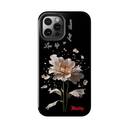 Matiby Amy's Special Flower Bloom Black Tough Phone Cases