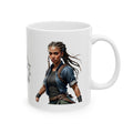 Gentle Woman of Valor #8 White Ceramic Mug - Fearfully & Wonderfully Made Tribute Cup (11oz/15oz)