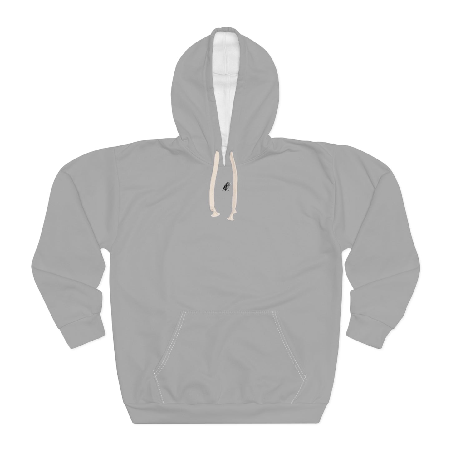 Matiby Light Grey Unisex Pullover Hoodie (AOP)