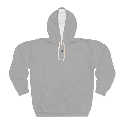 Matiby Light Grey Unisex Pullover Hoodie (AOP)