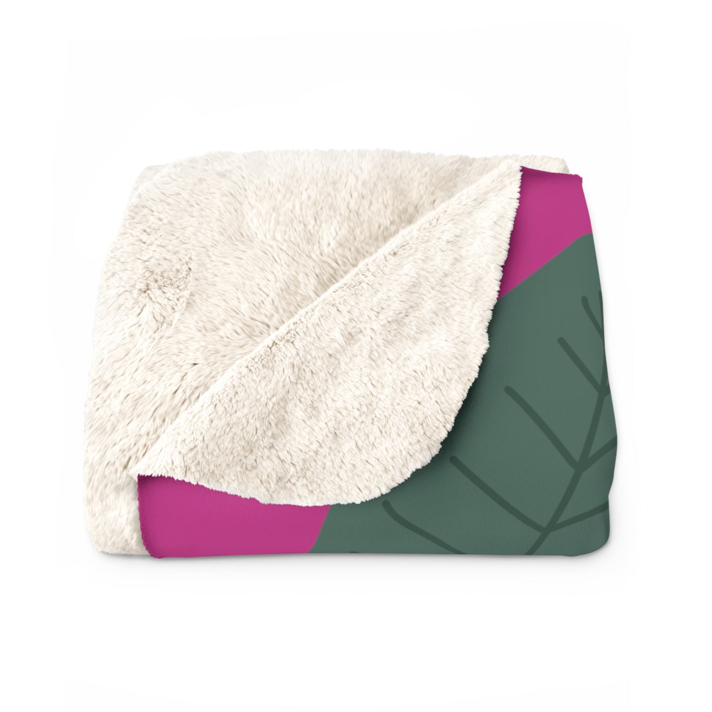 Matiby Simple Things Pink Sherpa Fleece Blanket