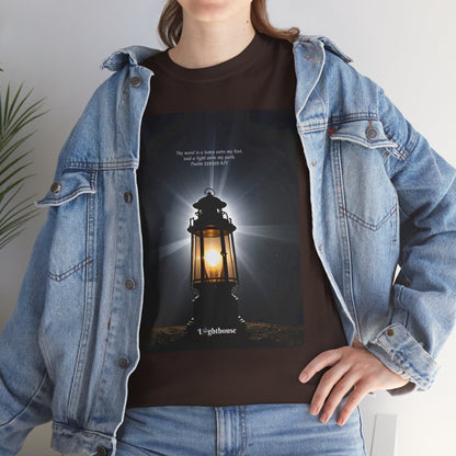 Lighthouse Psalm 119 Unisex Heavy Cotton Tee